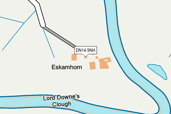 DN14 9NH map - OS OpenMap – Local (Ordnance Survey)
