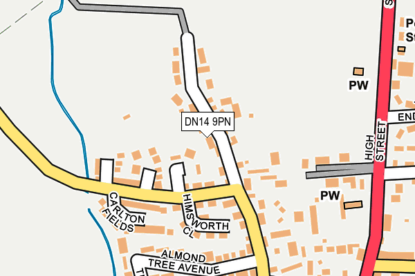 DN14 9PN map - OS OpenMap – Local (Ordnance Survey)