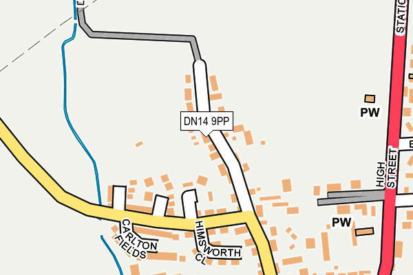 DN14 9PP map - OS OpenMap – Local (Ordnance Survey)