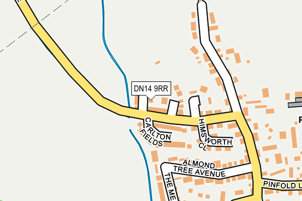 DN14 9RR map - OS OpenMap – Local (Ordnance Survey)