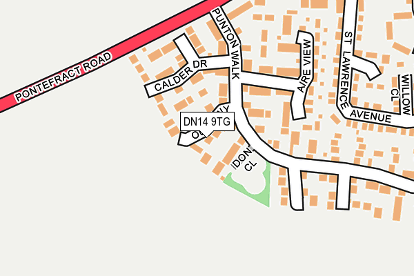 DN14 9TG map - OS OpenMap – Local (Ordnance Survey)