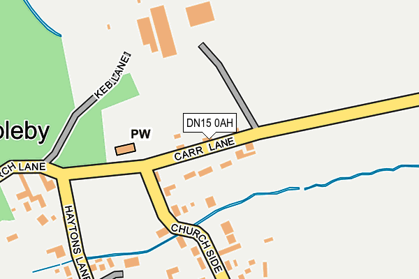 DN15 0AH map - OS OpenMap – Local (Ordnance Survey)