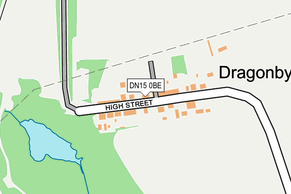DN15 0BE map - OS OpenMap – Local (Ordnance Survey)