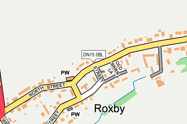 DN15 0BL map - OS OpenMap – Local (Ordnance Survey)