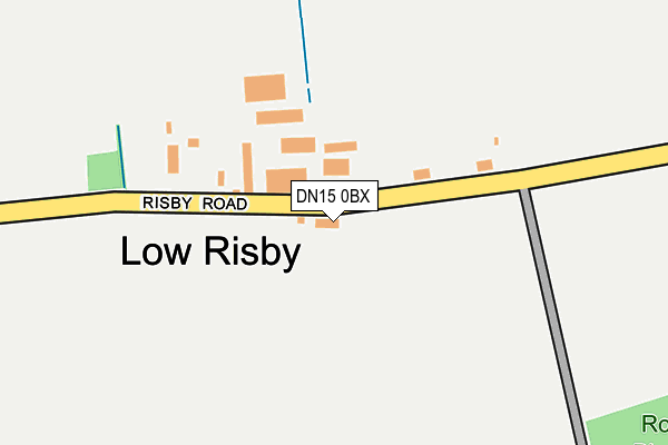 DN15 0BX map - OS OpenMap – Local (Ordnance Survey)