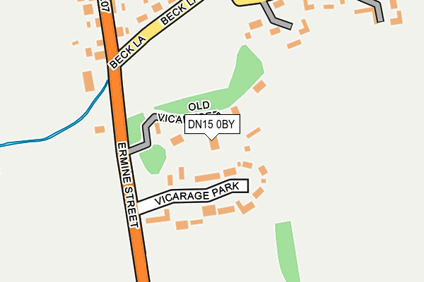 DN15 0BY map - OS OpenMap – Local (Ordnance Survey)