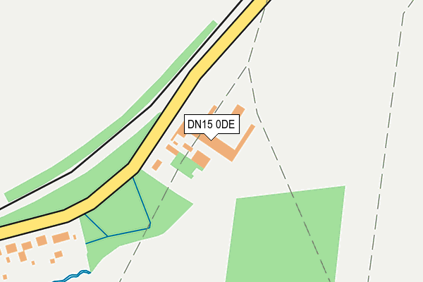 DN15 0DE map - OS OpenMap – Local (Ordnance Survey)