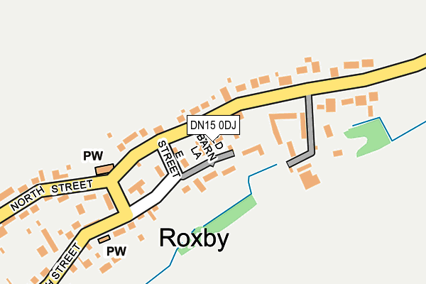 DN15 0DJ map - OS OpenMap – Local (Ordnance Survey)