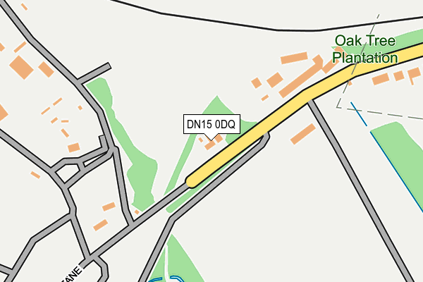 DN15 0DQ map - OS OpenMap – Local (Ordnance Survey)