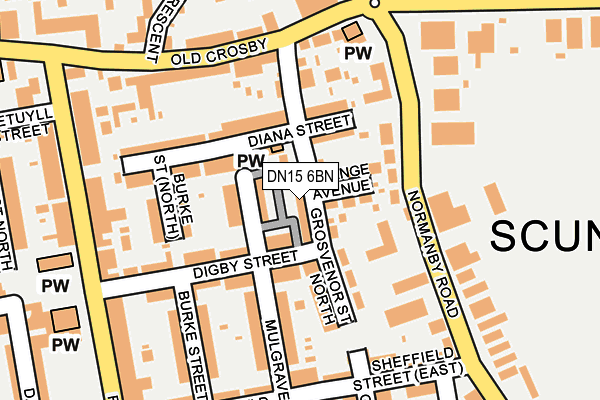 DN15 6BN map - OS OpenMap – Local (Ordnance Survey)