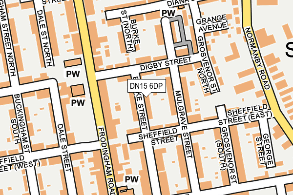 DN15 6DP map - OS OpenMap – Local (Ordnance Survey)