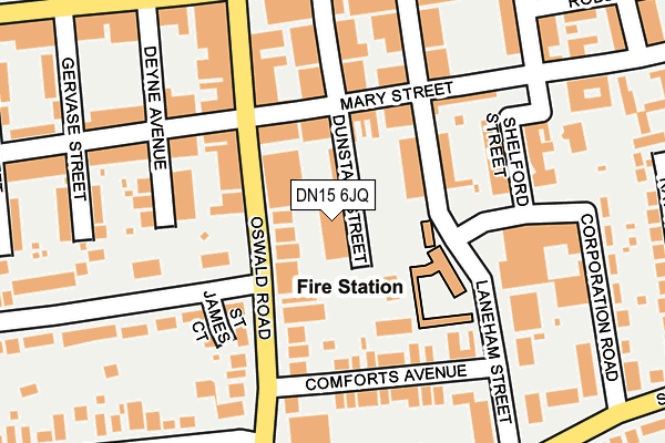 DN15 6JQ map - OS OpenMap – Local (Ordnance Survey)