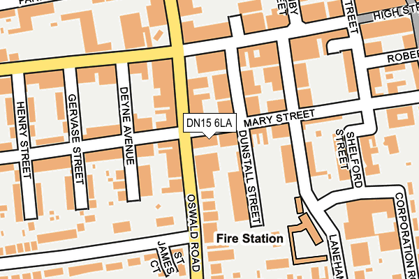 DN15 6LA map - OS OpenMap – Local (Ordnance Survey)