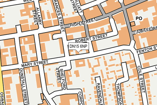 DN15 6NP map - OS OpenMap – Local (Ordnance Survey)