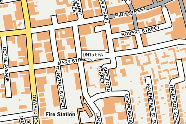 DN15 6PA map - OS OpenMap – Local (Ordnance Survey)