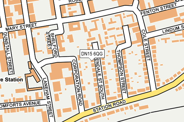 DN15 6QG map - OS OpenMap – Local (Ordnance Survey)
