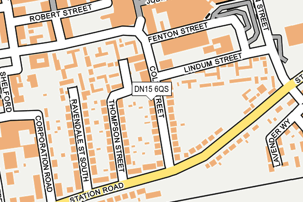 DN15 6QS map - OS OpenMap – Local (Ordnance Survey)