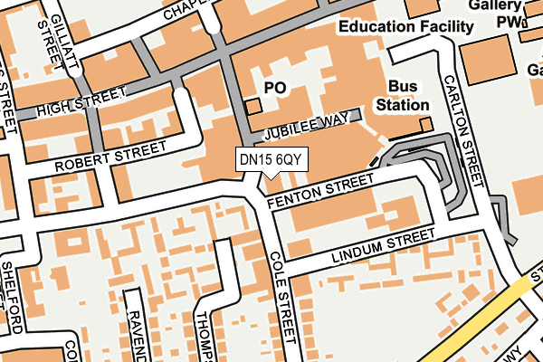 DN15 6QY map - OS OpenMap – Local (Ordnance Survey)
