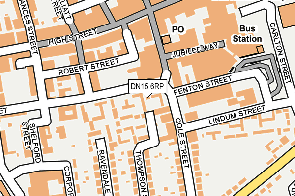 DN15 6RP map - OS OpenMap – Local (Ordnance Survey)