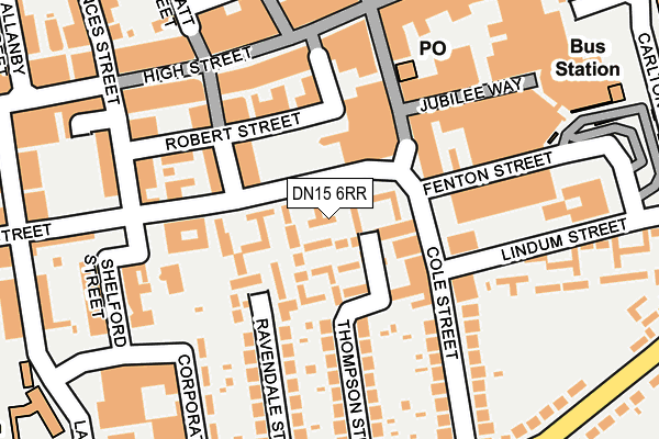 DN15 6RR map - OS OpenMap – Local (Ordnance Survey)