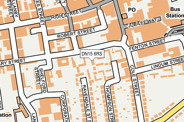 DN15 6RS map - OS OpenMap – Local (Ordnance Survey)