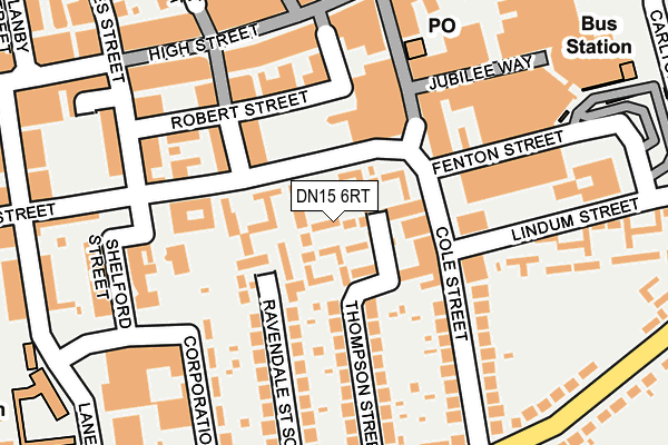 DN15 6RT map - OS OpenMap – Local (Ordnance Survey)