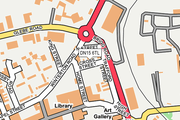 DN15 6TL map - OS OpenMap – Local (Ordnance Survey)