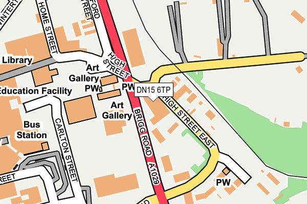 DN15 6TP map - OS OpenMap – Local (Ordnance Survey)