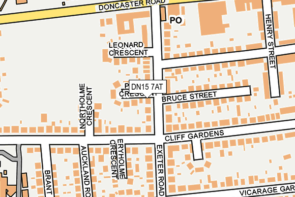 DN15 7AT map - OS OpenMap – Local (Ordnance Survey)