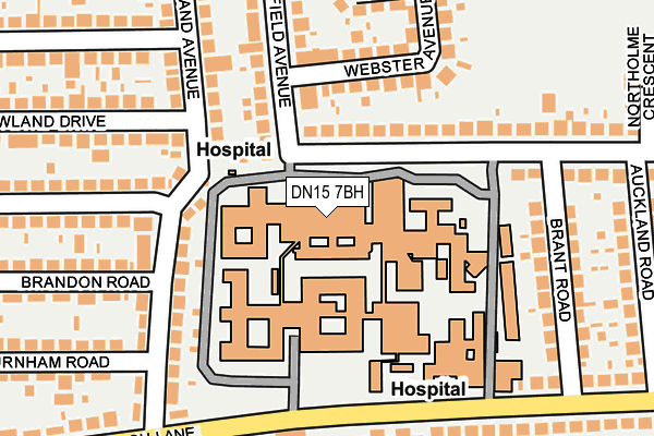 DN15 7BH map - OS OpenMap – Local (Ordnance Survey)