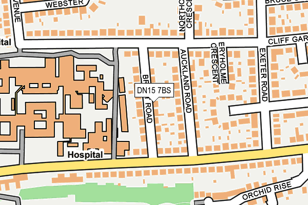 DN15 7BS map - OS OpenMap – Local (Ordnance Survey)