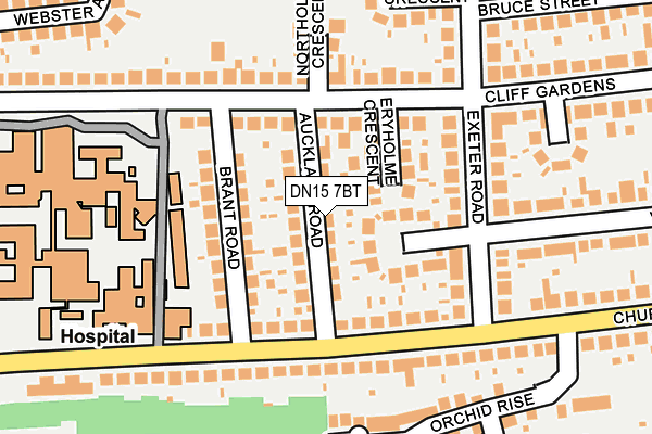 DN15 7BT map - OS OpenMap – Local (Ordnance Survey)