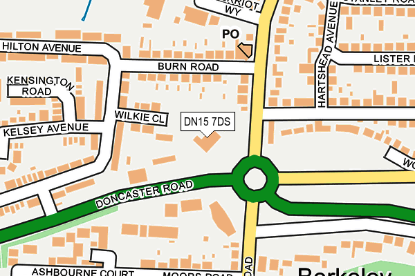 DN15 7DS map - OS OpenMap – Local (Ordnance Survey)