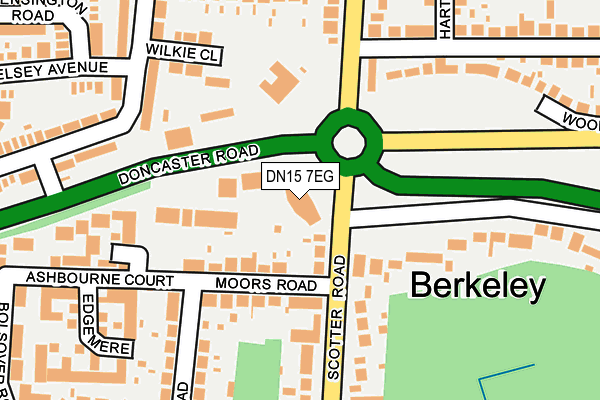 DN15 7EG map - OS OpenMap – Local (Ordnance Survey)