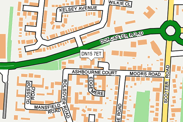 DN15 7ET map - OS OpenMap – Local (Ordnance Survey)