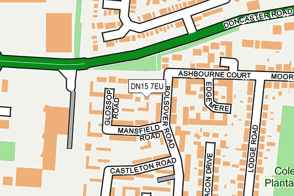 DN15 7EU map - OS OpenMap – Local (Ordnance Survey)