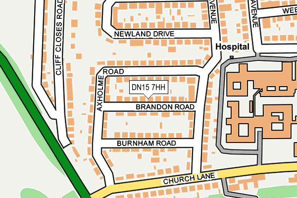 DN15 7HH map - OS OpenMap – Local (Ordnance Survey)
