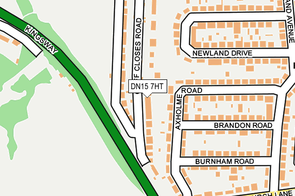 DN15 7HT map - OS OpenMap – Local (Ordnance Survey)