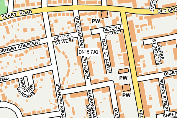DN15 7JQ map - OS OpenMap – Local (Ordnance Survey)