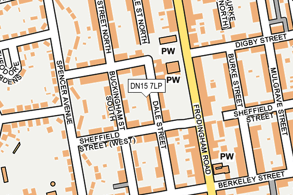 DN15 7LP map - OS OpenMap – Local (Ordnance Survey)