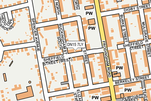 DN15 7LY map - OS OpenMap – Local (Ordnance Survey)