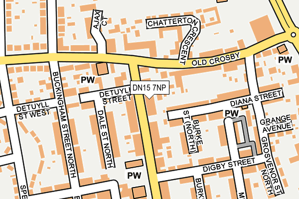 DN15 7NP map - OS OpenMap – Local (Ordnance Survey)