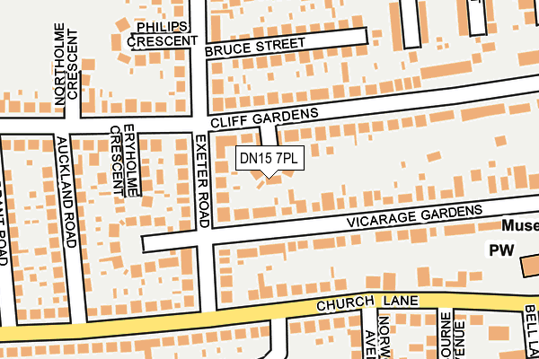 DN15 7PL map - OS OpenMap – Local (Ordnance Survey)