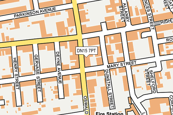 DN15 7PT map - OS OpenMap – Local (Ordnance Survey)