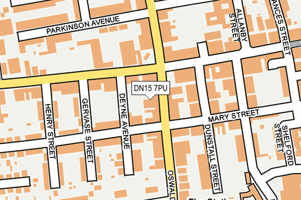 DN15 7PU map - OS OpenMap – Local (Ordnance Survey)