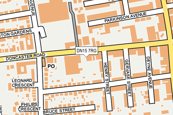 DN15 7RG map - OS OpenMap – Local (Ordnance Survey)