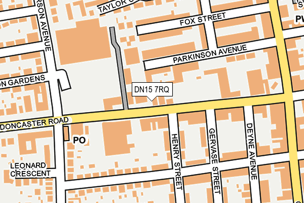 DN15 7RQ map - OS OpenMap – Local (Ordnance Survey)