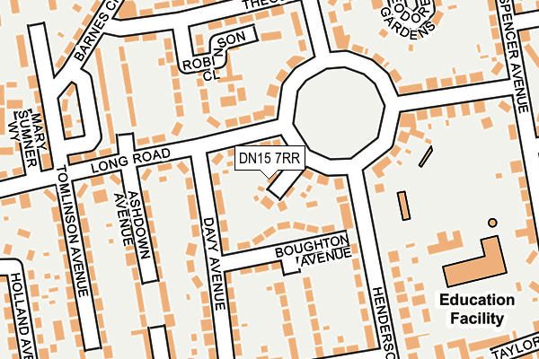 DN15 7RR map - OS OpenMap – Local (Ordnance Survey)