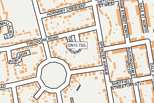 DN15 7SG map - OS OpenMap – Local (Ordnance Survey)