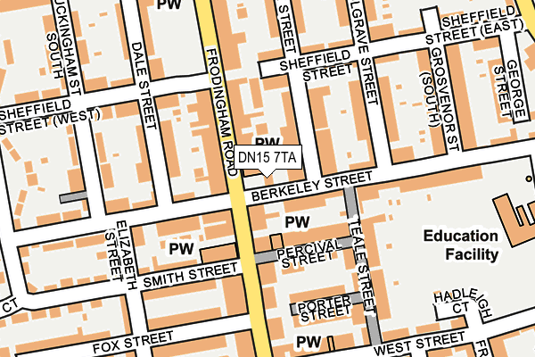 DN15 7TA map - OS OpenMap – Local (Ordnance Survey)